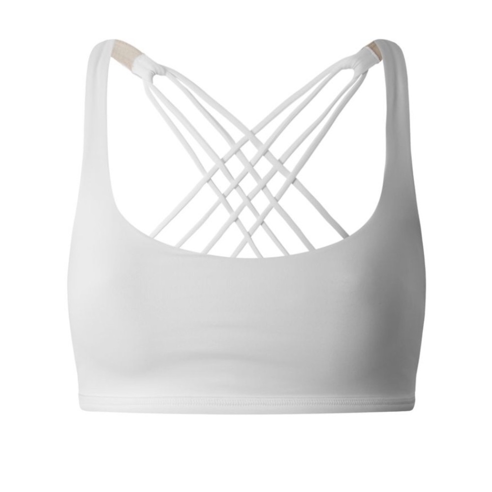 lululemon free to be bra *wild in white (no pads)